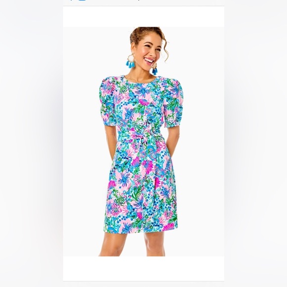 Harriet Dress brand new. Size XL. Color: Mandevilla Baby Paradise Petals - Picture 1 of 2